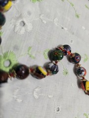VTG MCM MURANO GLASS BEADS VENETIAN 30in NECKLACE & BRACELET
