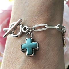 Charm Bracelet Cell Phone Computer Car IT Gift 80s 90s Whimsical Jewelry 7.5”