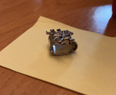 Vintage Square Dancers Scarf Ring