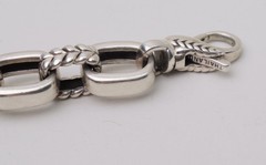 6-3/4″ JAI by John Hardy Bold Basketweave & Rectangle Sterling Silver Bracelet