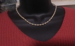 Silver Toned Vintage Jewelry Lot 1 Size Fits All Chunky Ring Necklace & Bracelet