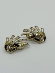 Trifari Meteor Demi Parure Bracelet Clip Earrings Alfred Philippe Book Piece