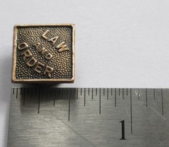 LAW AND ORDER Antique Collar or Cuff Buttons