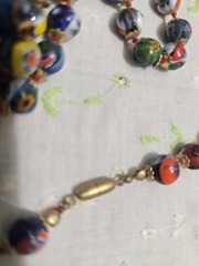 VTG MCM MURANO GLASS BEADS VENETIAN 30in NECKLACE & BRACELET