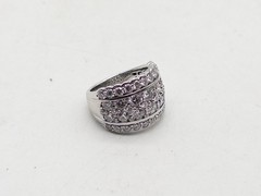 Designer $10,000 3ct VS G Natural Diamond 15mm Platinum Band Ring 15g