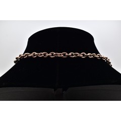 Juicy Couture Vintage Toggle Necklace Orange Crystal Rose Gold Chunky Y2K BinBL