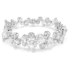 Swarovski Constella bracelet Mixed cut, white, rhodium plated