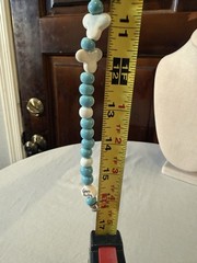 Flying Colors Ceramic Hot Air Balloon Necklace Vintage Hand-Painted 16″ Rare!