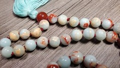 Vintage Jasper & Carnelian Gemstone Beaded Beads Necklace