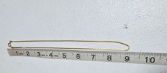 Vintage Gold Tone Box Chain Necklace 18 Minimalist Classic Fashion Jewelry Women