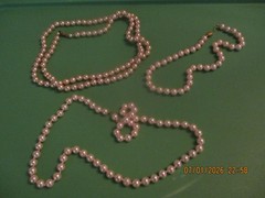 3 Vintage Pearl (Varied Sizes) Necklaces