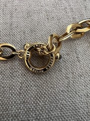 Nolan Miller Glamour Collection Gold And Rhinestone Toggle Clasp Necklace 19”