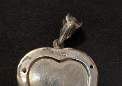 Vintage Felicia Design 4 Way Folding Heart Locket With Chain