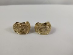 Vintage Necessities Sensitive Ears Clip Earrings Gold Tone Nickel Free Jewelry