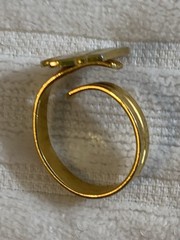 Vintage Snoppy On Surf Board Surfin Ring Adjustable Size EnamelCloissone Design