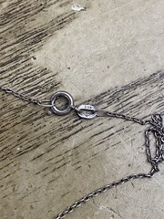 VINTAGE 835 SILVER SIGNED LINK STYLE CHAIN NECKLACE 19”