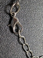 Vintage Silver Tone Geometric Station Necklace Clear Lucite Glass Hoops…