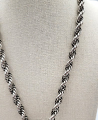 Vtg Barclay Tassel Rope Chain Lariat Style Necklace Bracelet Jewelry Set READ