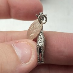 Vintage Sterling Silver Charm Great Adventure Safari Giraffe 4.0g