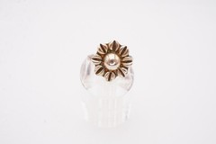 Vintage Mexico Sterling Silver 925 Flower Ring Size 5.25 Adjustable