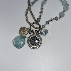 Vintage 18in Chico’s Four Strand charm Necklace