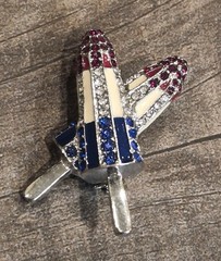 4th of July Vintage & Contemporary USA America Brooch Pins Lapel Pins