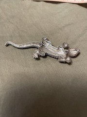 Gecko Lizard Brooch Pin Rhinestones And Great Pin Vintage No Brand