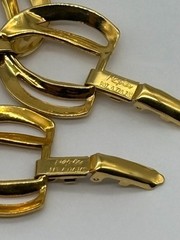 Vintage Napier Necklace and Bracelet Set Chunky Gold-Tone Links 1980s and Signed