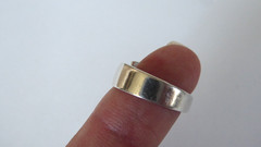 925 Sterling Silver Vintage JSF Mexico Egyptian Ankh Unisex Ring Size 7.5 Vtg.