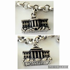 Brighton Washington DC Charm Bracelet White House Capitol Cherry Blossom