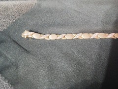 Sterling Silver (Hugs & Kisses) Bracelet Signed (925 FAS) Gold tone and Vermeil