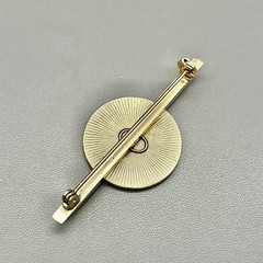 Vintage Unicorn Cufflinks Tie Bar Set Brown Enamel Silver Tone Fantasy Men’s