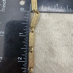 Vintage Station Necklace Gold Tone Long Chain Beads Flapper Opera 44”