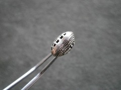 Chinese Characters Luck & Good Fortune Bag Vintage Sterling Silver Pendant 1.3g