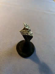 Vintage sterling silver feathers by pass ring nice open work & stamping Mexico
