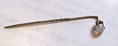 Antique Victorian 10K Yellow Gold Moostone Stick Pin, 1900 -1910? ❤️❤️❤️