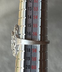 925 Vintage Sterling Silver Art Deco Rings 5.8 Grams Total Weight JP Monogram