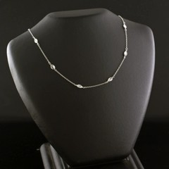 Danish Silver Necklace w/ Zircons – Lund Copenhagen