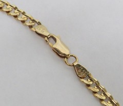 DISTINCTIVE 14K YELLOW GOLD 25″ CURB LINK 4.7mm NECK CHAIN