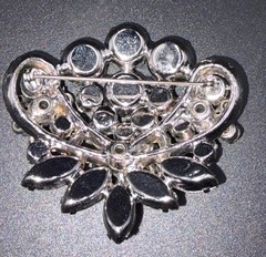 Juliana Brooch Vintage DeLizza & Elster Large Size Aurora Borealis Rhinestone