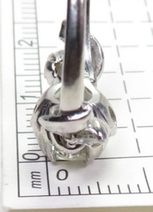 Antique 1920’s 3 Diamond Engagement Platinum Ring Size 5.5 UK-K1/2 EGL USA Deco