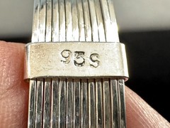 Vintage 950 Silver Multi Wire Cuff Bracelet