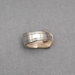 Vintage Silver Spoon Ring Size 10.5 Art Deco Upcycled Flatware Statement Ring