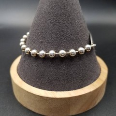Italian Vintage Silver Medical Alert ID Bracelet Ball Chain Not specified
