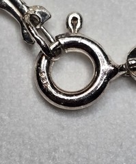 Vintage 925 Italy Sterling Silver Dolphin Link Bracelet/Anklet 8.5″