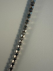 Vintage Sterling Silver Chain Snake Scale Popcorn 24″ 6g Gorgeous Stamped FAS