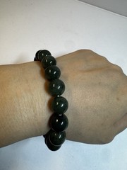 Natural Burmese A-Grade Jade jadeite beads bracelet 10mm stretch new free ship