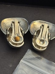Vintage Clip On/screw Back Earring Lot , All Wearable Lot #5 Sold As Is