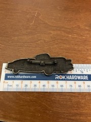 VTG 1950s Cadillac convertible brooch/pin metal alloy dark bronze color 3 1/8 L