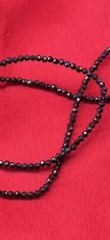 VINTAGE NWT THAI FACETED MARKASITE SWIRL NECKLACE 925 CLASP 4 STRING